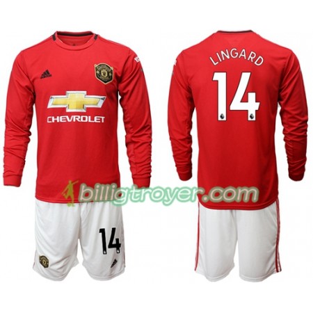 Billige Fotballdrakter Manchester United Lingard 14 Barn Hjemmedraktsett 2019/20 Langermet